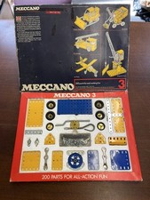 Vintage Meccano Set 3, from 1976, 100% Complete in Original Box