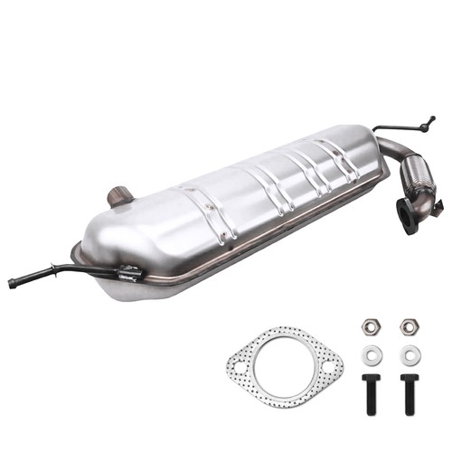 Stainless steel rear exhaust - steel,