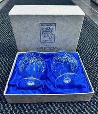 Vintage Edinburgh Crystal Brandy Glasses 4-7/8 “ Tall The Continental Colection