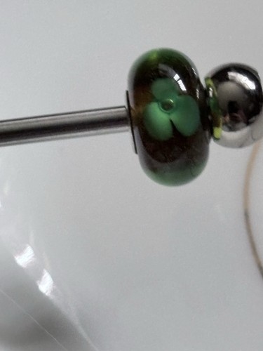 Trollbeads retired green amber - retired,