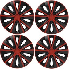 4 x 15" Alloy Look Red & Black