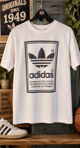 Vintage 1980s adidas trefoil - vintage,