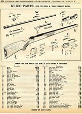1961 Print Ad of Krico .222 &