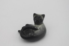 Sylvac grey Siamese cat figure