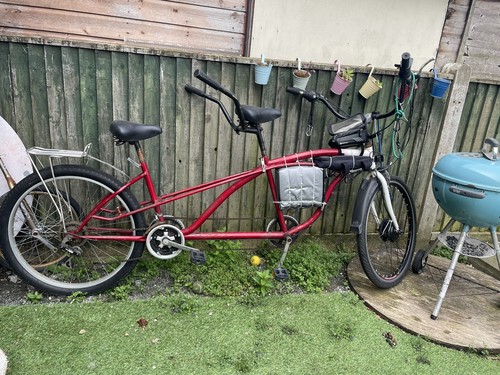 Tandem bike bicycle - bicycle, rare