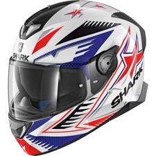 SHARK SKWAL 2 DRAGHAL WHITE MOTORCYCLE MOTORBIKE HELMET + PINLOCK + SUN VISOR