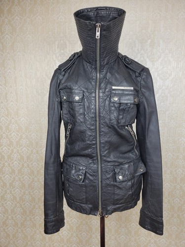 Superdry ladies black leather - superdry,