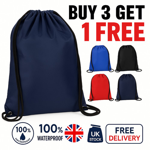 Nylon drawstring rucksack bag - nylon,