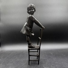 Vintage Girl Climbing Chair