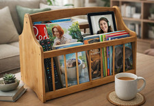 MAGAZINE RACK FREE STANDING