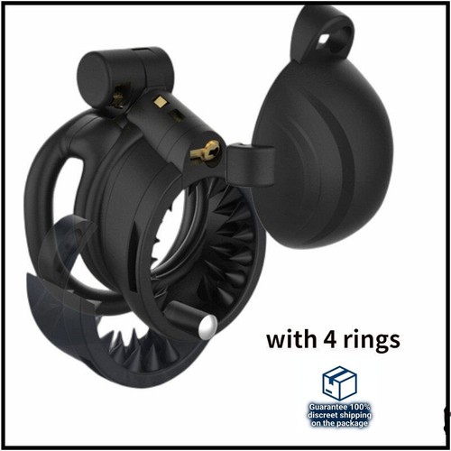 2026 sissy black chastity cage - black,