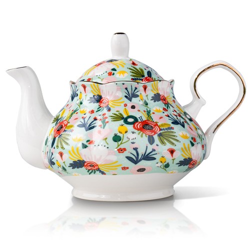 Porcelain tea pot - porcelain,