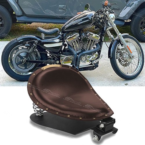 Brown motorcycle solo seat - motorcycle,