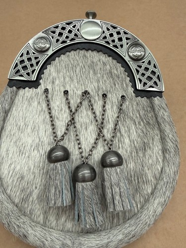 Scottish dress sporran grey - sporran,