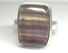 fluorite ring solid Sterling