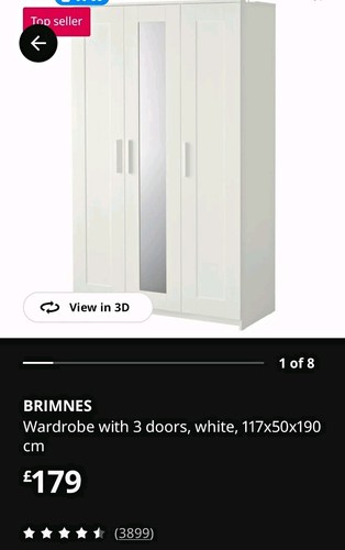 Ikea brimnes white door - 3,