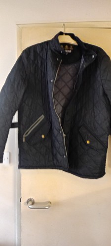 Barbour jacket black large - barbour,