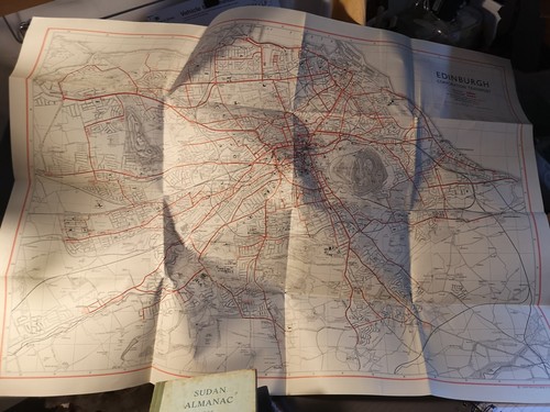 Vintage edinburgh bus route - vintage,
