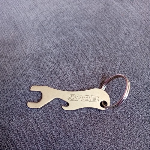 Saab metal keyring - metal,