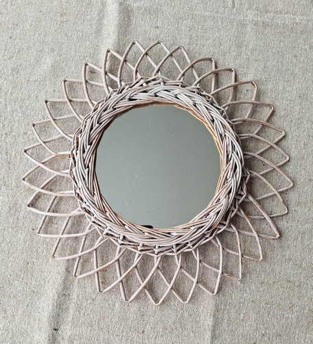 Vintage french wicker sunburst - wicker,