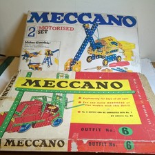 Vintage Pair Meccano Set 6 and