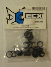 ECX1038 Shock End, Spring Cup, Spring Clip Set: All ECX 1/10 2WD NEW