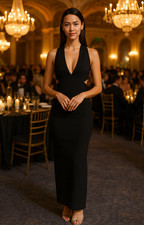 Vesper Womens Black Plain