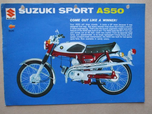 Suzuki as50 motorcycle - suzuki,