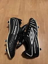 UMBRO SPECIALI 4 CLUB HG Black & White Football Boots MENS UK 7.5 - Never Worn