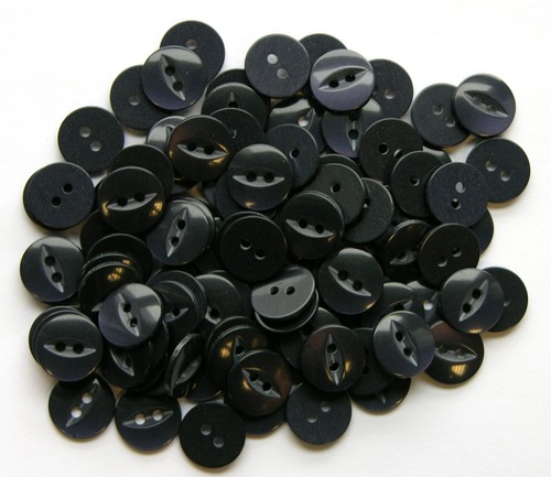 Round fish eye buttons - round,