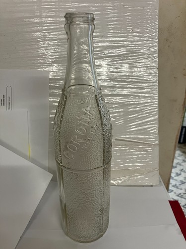 Vintage embossed clear glass - embossed,