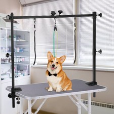 Dog Pet Grooming Table Adjustable Arm Includes 3 Nooses & Clamps for Grooming
