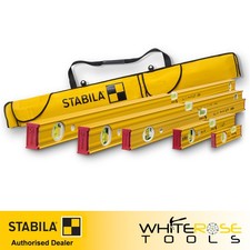 STABILA Type 80 AS Spirit Level Set 5 Piece with Level Bag Aluminium Profile