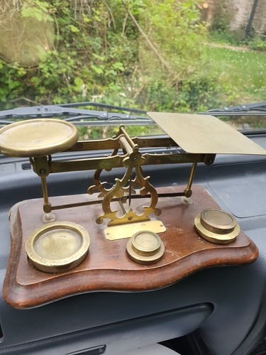 Edwardian brass post - brass,