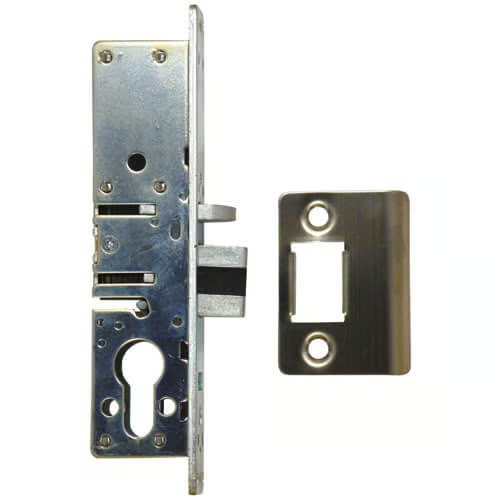 Aluminium door lock deadlatch - aluminium,