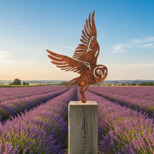 Rustic Garden Metal Owl