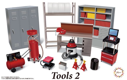 Scale fujimi garage - 1:24, tools