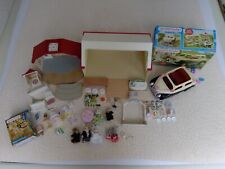 A Sylvanian Families Red Wedding Bundle Marquee Chapel Car Vicar Plus Much More