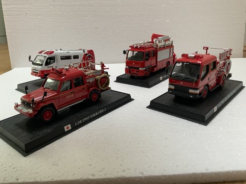 Four japanese fire vehicles - japanese,