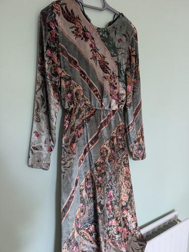 Zara trafaluc velvet dress - velvet,