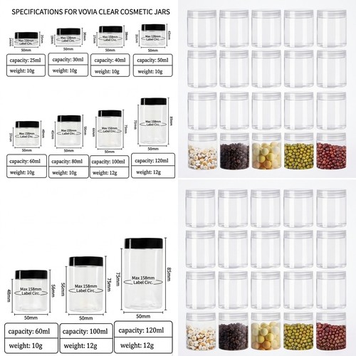 Plastic storage jars - storage, screw