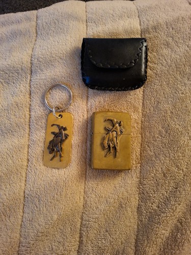 1997 solid brass zippo - solid, set