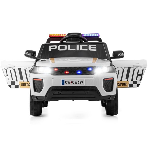 Kids ride police car - police,