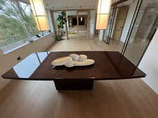 Extending Italian Dining Table with High Gloss/Lacquer Finish ALF Italia Walnut