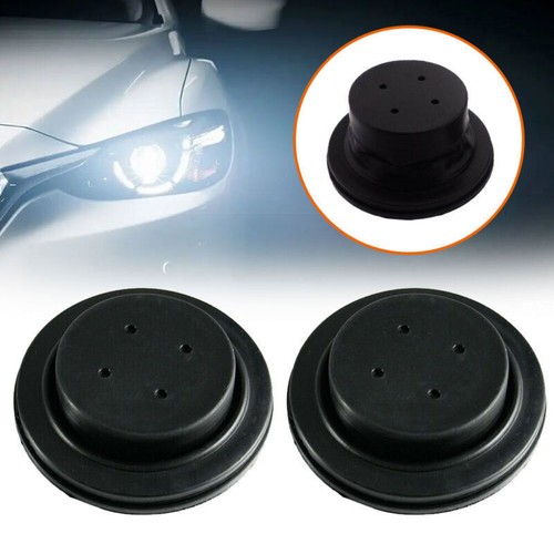 2pcs black car headlight dust - black,