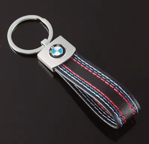 Bmw leather keyring - leather,