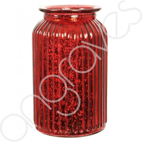 Splatter red ribbed - splatter, flower