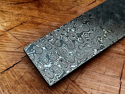 Handmade damascus billet bar - damascus, billet/