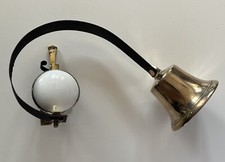 Restored Antique Old Victorian Brass Servants Butler Bell Pull Door Shop (SB306)
