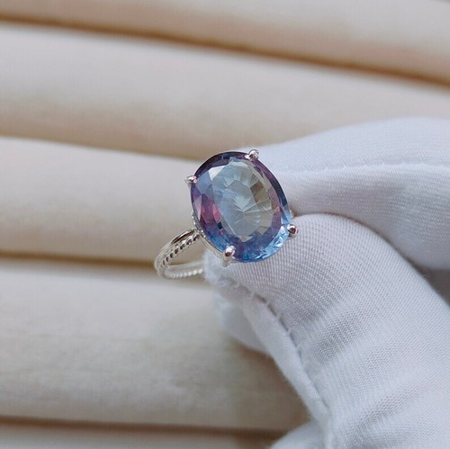 Oval cut alexandrite - cut, hand